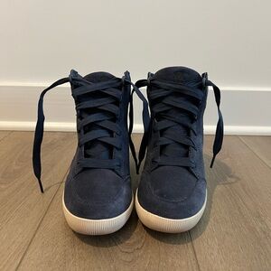 Sorel Women’s Suede Navy High-Top Wedge Ankle Boots Size 7